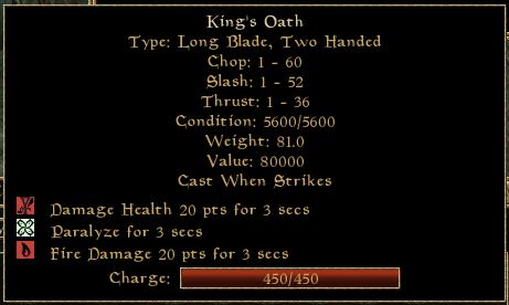 Kings Oath Long Blade